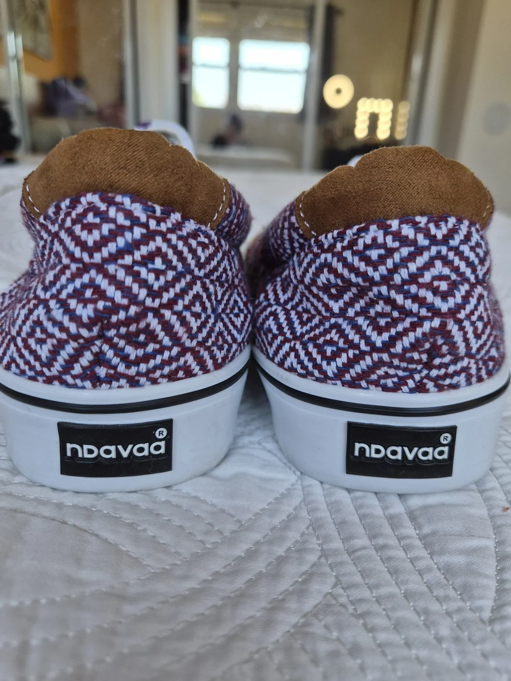 LIKE NEW Ndavaa Embroidered Floral Slip-On Sneakers - Multicolor Mens 8